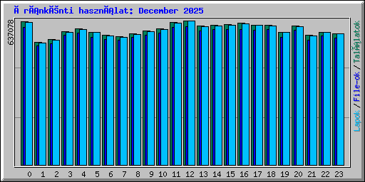 Óránkénti használat: December 2025